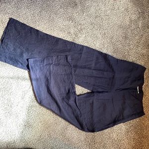 Wide leg linen pants